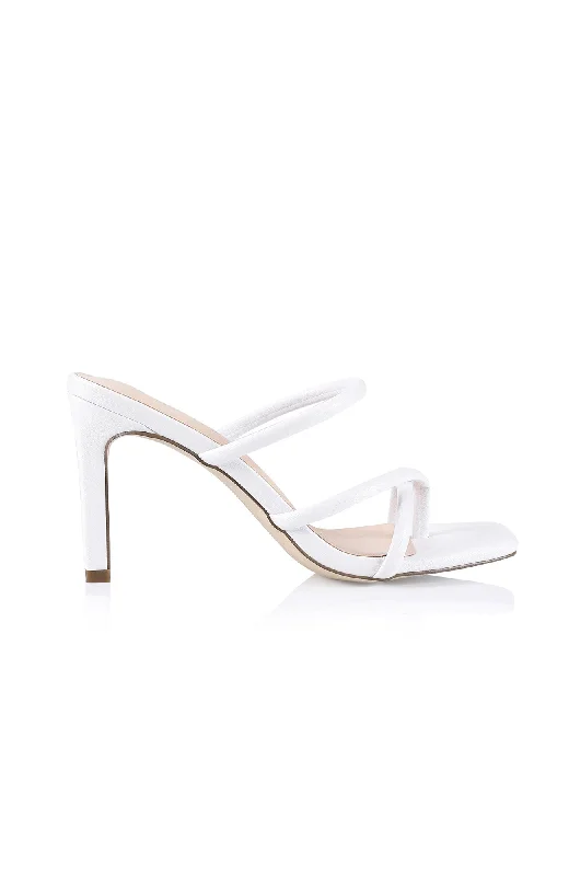 Versatile Heeled Sandals for Any Occasion---Kiki Heel White