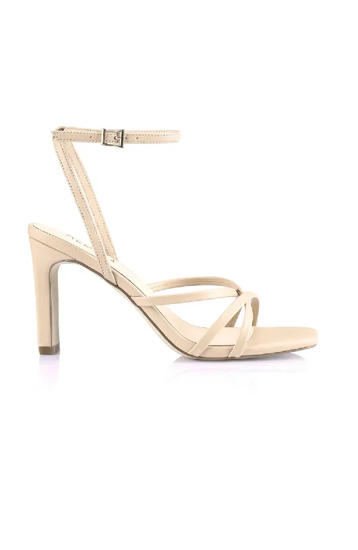 Kipp Strappy Heels Nude---Affordable Strappy Platform Heels with Premium Quality