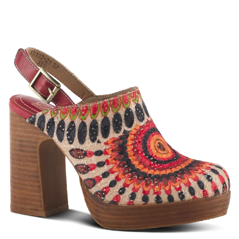 Versatile Heeled Sandals for Any Occasion---L'ARTISTE ZIPI RED SHOOTIE