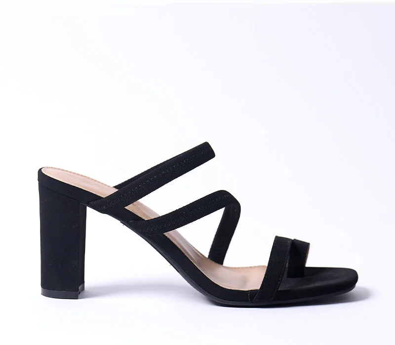 Stiletto Heel Pumps with Perfect Fit--Multi-Strap Block Heel-Fashionable & Classic