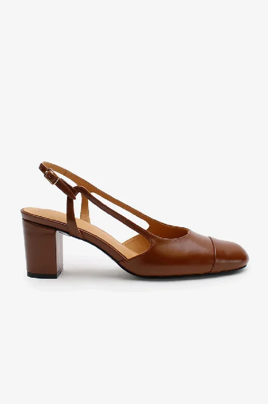 Stiletto Heel Pumps with Perfect Fit--La Tribe Gigi Heel - Pecan-Fashionable & Classic