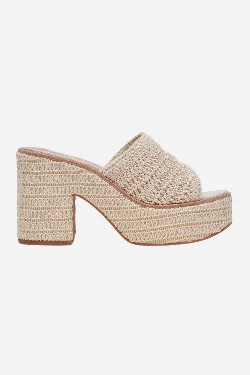 Versatile Heeled Sandals for Any Occasion---Dolce Vita Ladin Heels in Ivory Woven