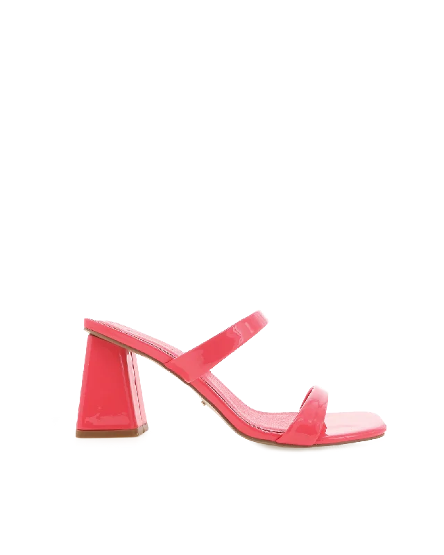 LAUREL - WATERMELON PATENT---Fashionable Kitten Heels for Date Night