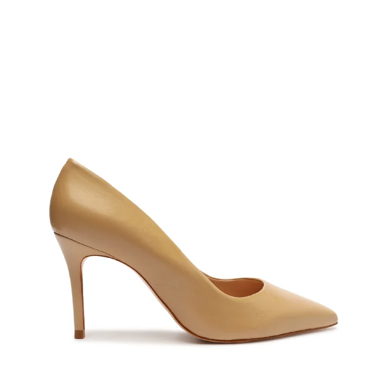 Lou Lo Nappa Leather Pump---Comfortable Leather Pumps for Office and Everyday Wear