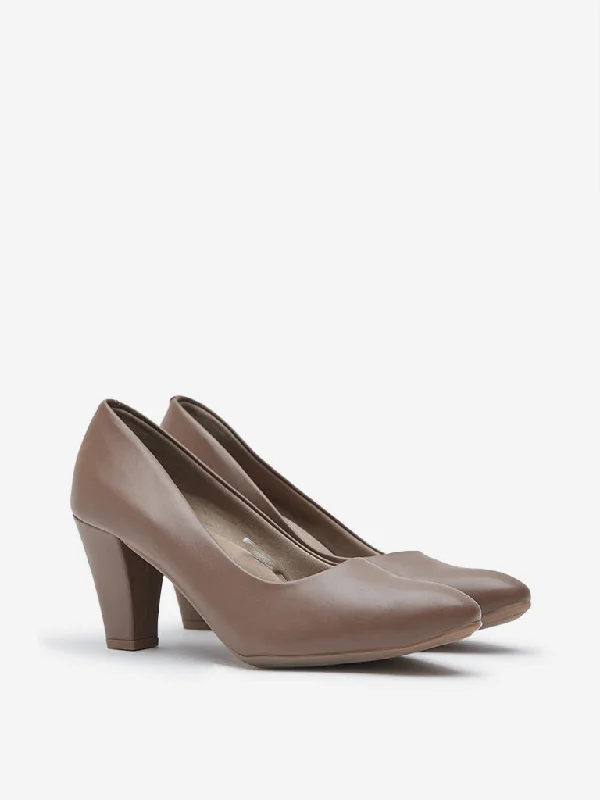 Versatile Heeled Sandals for Any Occasion---LUNA BLU Brown Pump Shoes