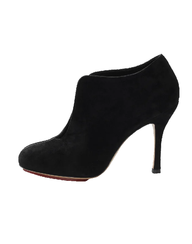 Affordable Suede Ankle Pumps for All-Day Wear--Marie Split Suede Pump