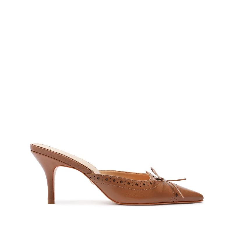 Minny Nappa Leather Pump---Comfortable Leather Pumps for Office and Everyday Wear