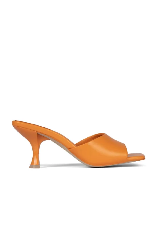 Stiletto Heel Pumps with Perfect Fit--Jeffrey Campbell Mr-Big In Orange-Fashionable & Classic