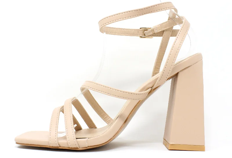 Versatile Heeled Sandals for Any Occasion---Multi Wrap Around Strap Heel