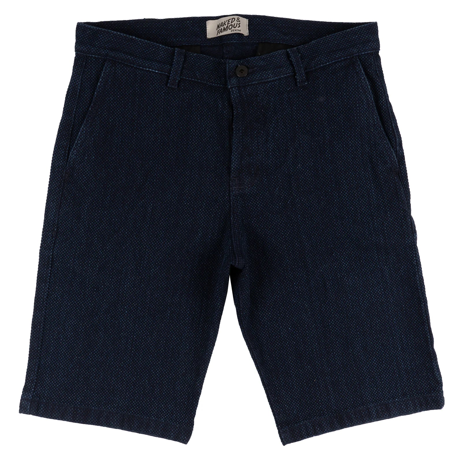 【Naked & Famous】Kikko Denim Chino Short ／特殊龜甲紋布面 藍染丹寧短褲