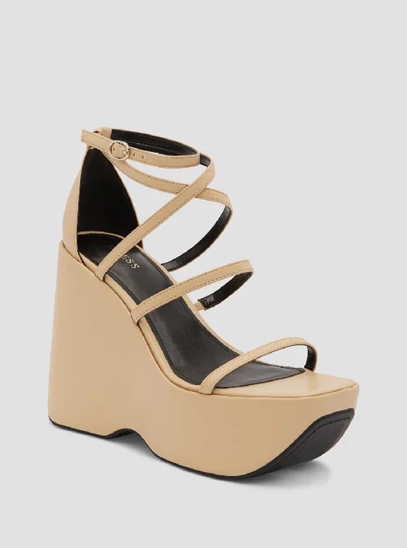 Stylish Platform Heels for Extra Height--Nude Angelli Platform Heels