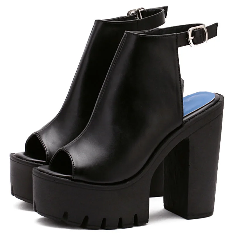 Chunky High Heel Waterproof