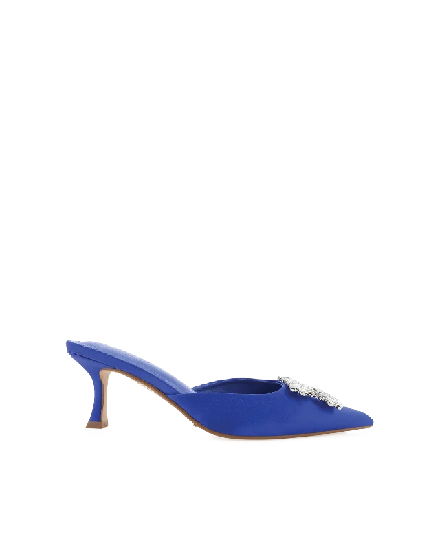 PROMISE - BLUE SATINAffordable Satin Heels with a Luxe Touch