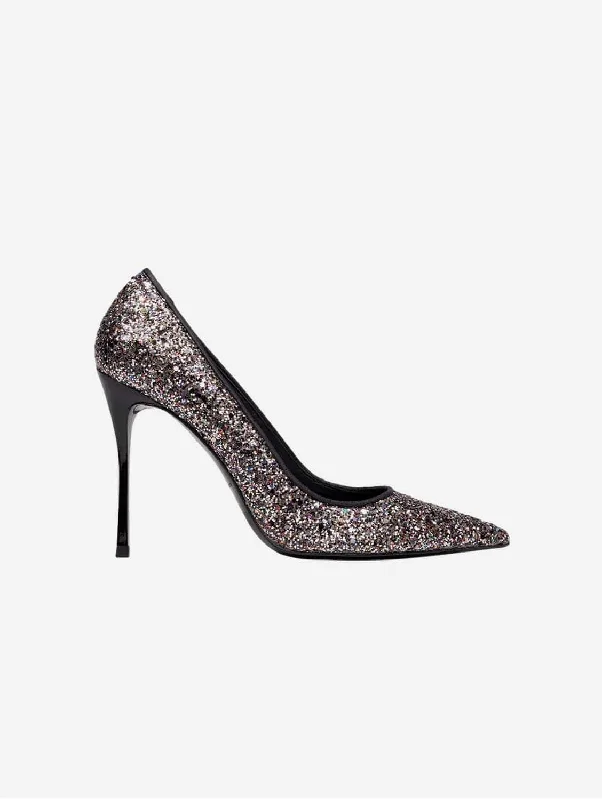 11:30pm Friday Night is Cocktail Night Vegan Heels | Recycled Glitter---Trendy Glitter Heels for a Glamorous Look