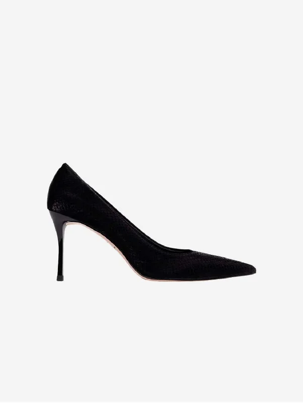 Stiletto Heel Pumps with Perfect Fit--8pm Romantic Dinner Vegan Heels | Black-Fashionable & Classic