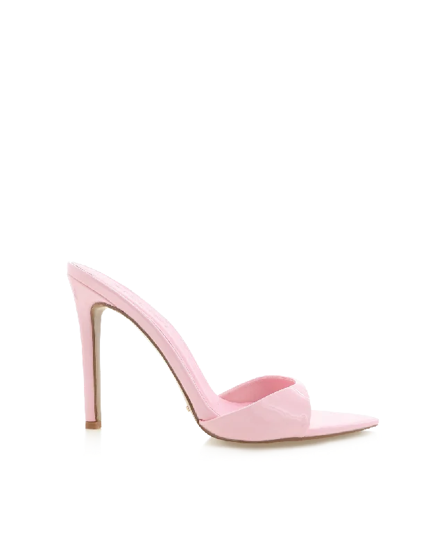 QUINBY - ICE PINK PATENT---Fashionable Kitten Heels for Date Night