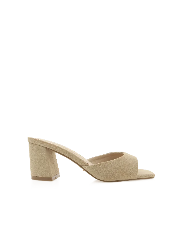 Affordable Suede Ankle Pumps for All-Day Wear--QUINEA - LIGHT TAUPE SUEDE