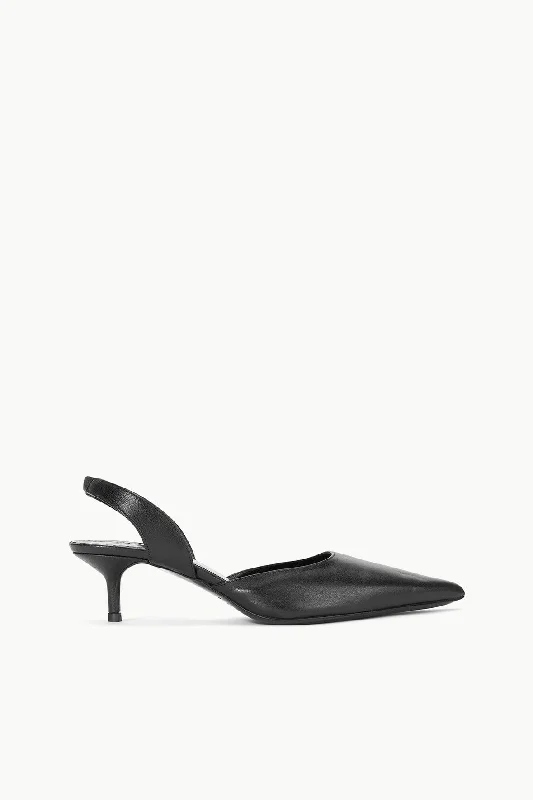 Stiletto Heel Pumps with Perfect Fit--SEBASTIAN SLINGBACK | BLACK-Fashionable & Classic