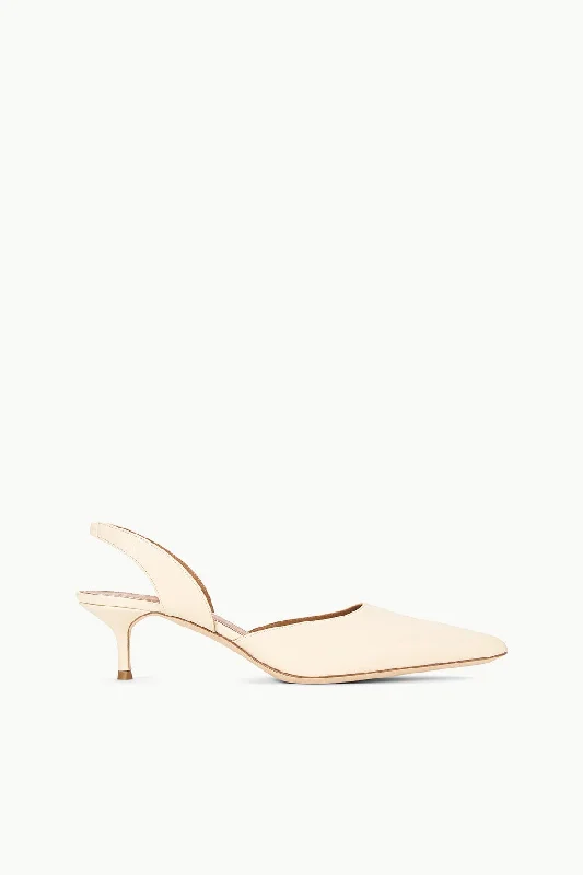 Stiletto Heel Pumps with Perfect Fit--SEBASTIAN SLINGBACK | CREAM-Fashionable & Classic