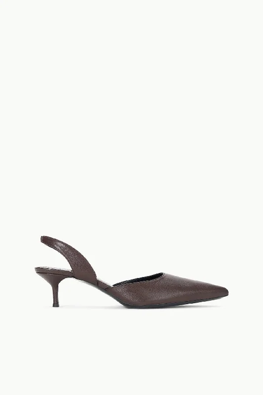 Stiletto Heel Pumps with Perfect Fit--SEBASTIAN SLINGBACK | ESPRESSO-Fashionable & Classic