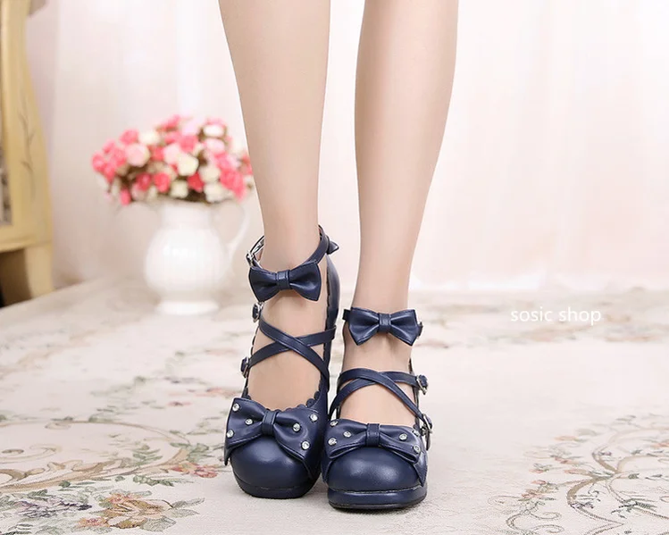 Versatile Heeled Sandals for Any Occasion---Sosic~Sweet Lolita High Heel Handmade Shoes