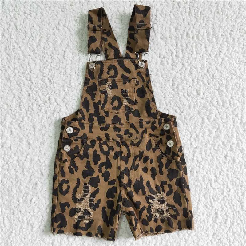 Women's denim shorts with comfort stretch waistbands :SS0018 Leopard print denim shorts Women's denim shorts with comfort stretch waistbands :SS0018 Leopard print denim shorts
