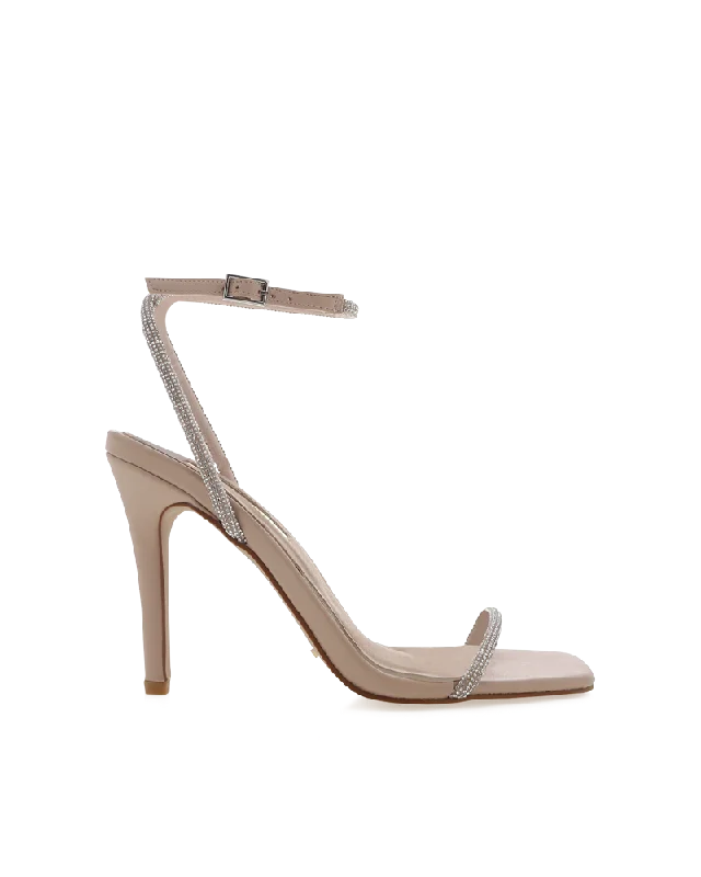 STARLETTE - DIAMANTE-NUDE---Fashionable Kitten Heels for Date Night