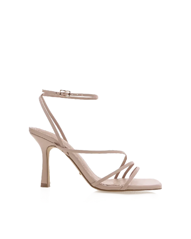 SYLVIA WIDE FIT - NUDE---Fashionable Kitten Heels for Date Night