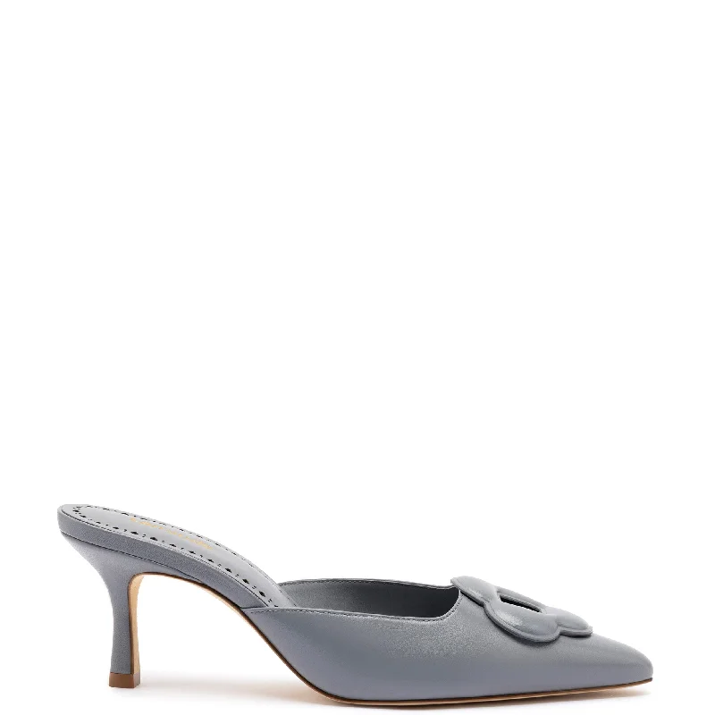 Flora Pump In Titanium Leather---Comfortable Leather Pumps for Office and Everyday Wear