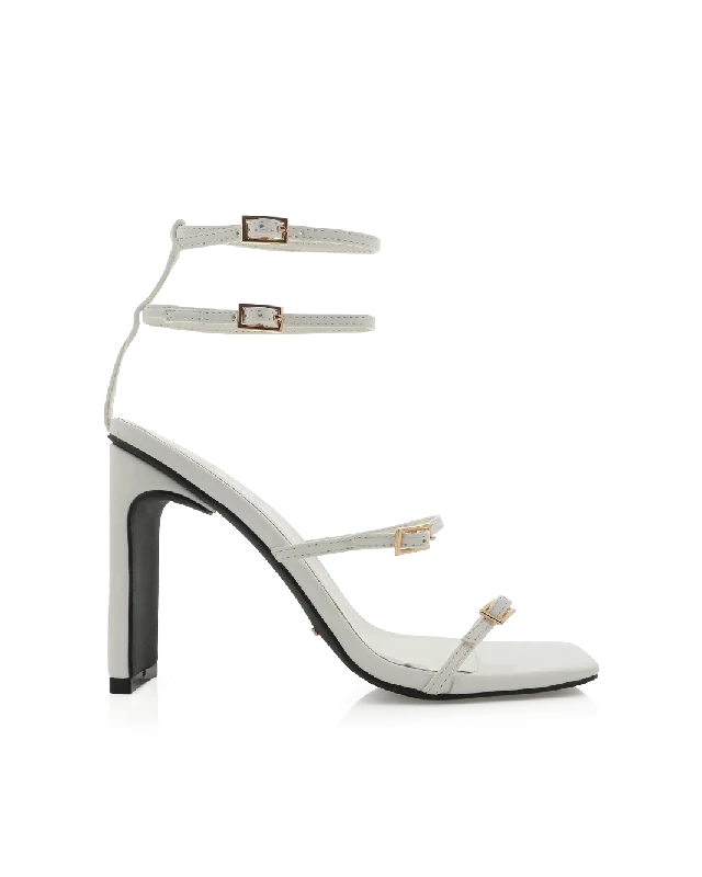 TRUE - WHITE---Fashionable Kitten Heels for Date Night