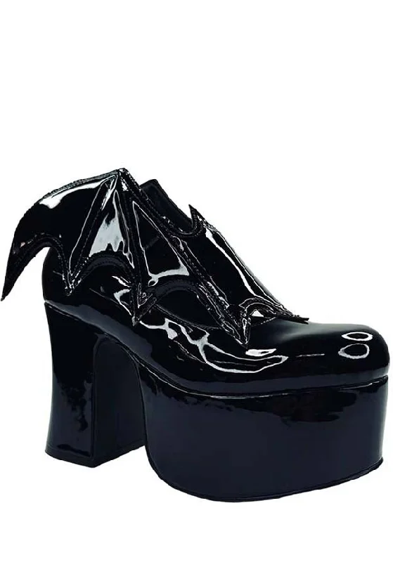 Stylish Platform Heels for Extra Height--Vampira [Black] | PLATFORM HEELS