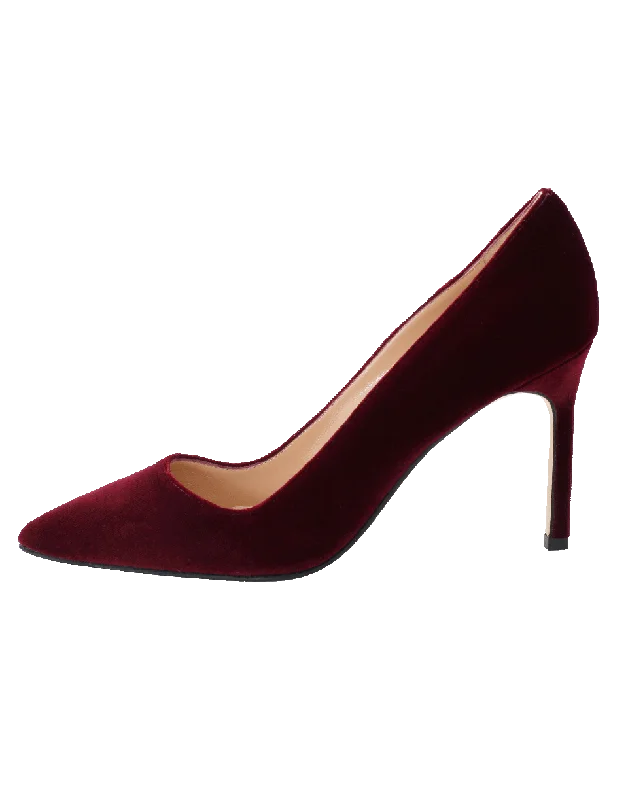 Luxurious Velvet Women's Pumps with Soft Finish---Velvet Pump