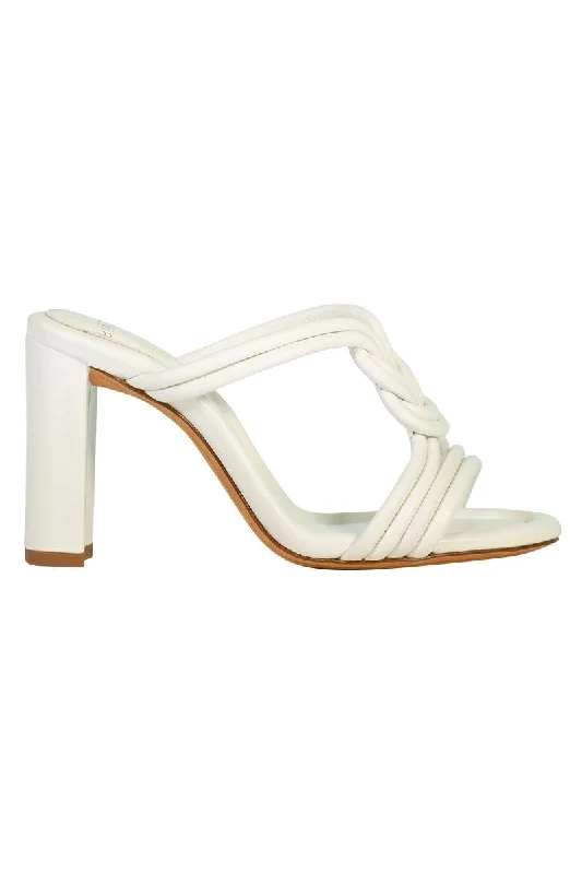 Versatile Heeled Sandals for Any Occasion---Vicky Slide - White