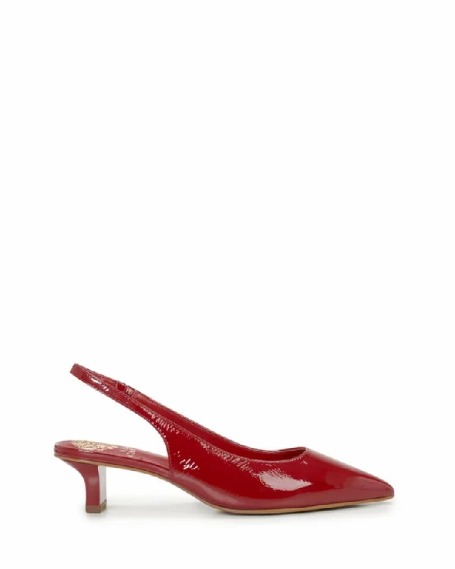 Vince Camuto Women's Pilar Red M---Fashionable Kitten Heels for Date Night