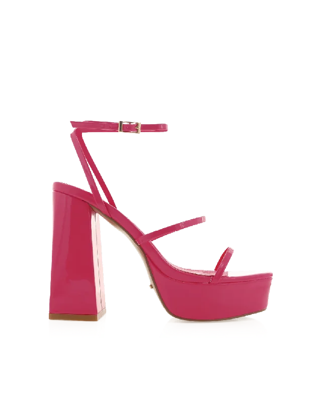 VINCIJA - WILD BERRY PATENT---Fashionable Kitten Heels for Date Night