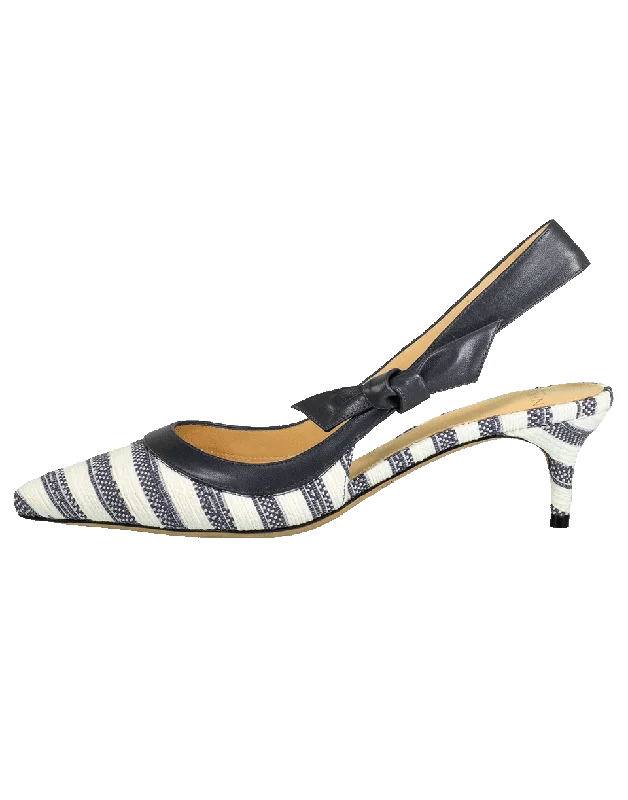 Wavee Clarita Kitten Slingback---Fashionable Kitten Heels for Date Night