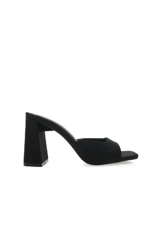 Versatile Heeled Sandals for Any Occasion---Westley Heel Black Neoprene