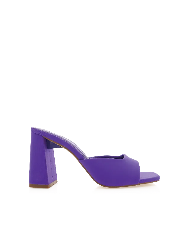 WESTLEY - VIOLET NEOPRENE---Fashionable Kitten Heels for Date Night