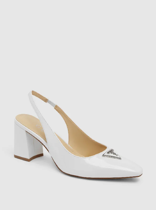 Versatile Heeled Sandals for Any Occasion---White Valinda Block Heel