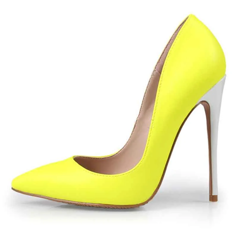 Stylish Slip-On Pumps for Quick Elegance---Women's High Heels Slip On Pumps Pointy Toe Stilettos