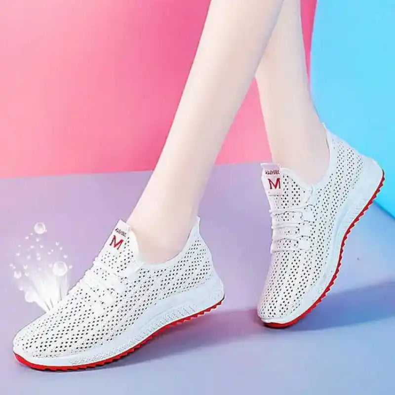 550 white mesh shoes