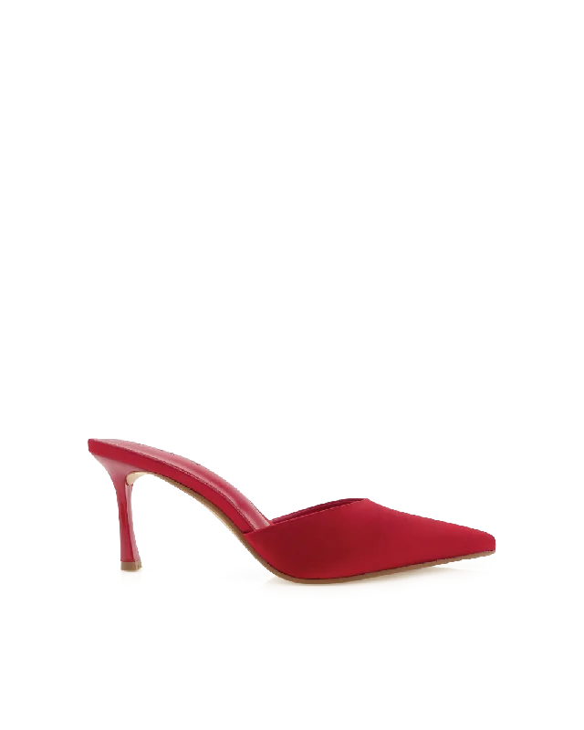 XAYDEN - SAFFRON SATINAffordable Satin Heels with a Luxe Touch