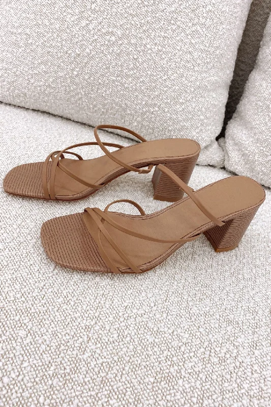 Versatile Heeled Sandals for Any Occasion---Yadria Heel Toffee Scale