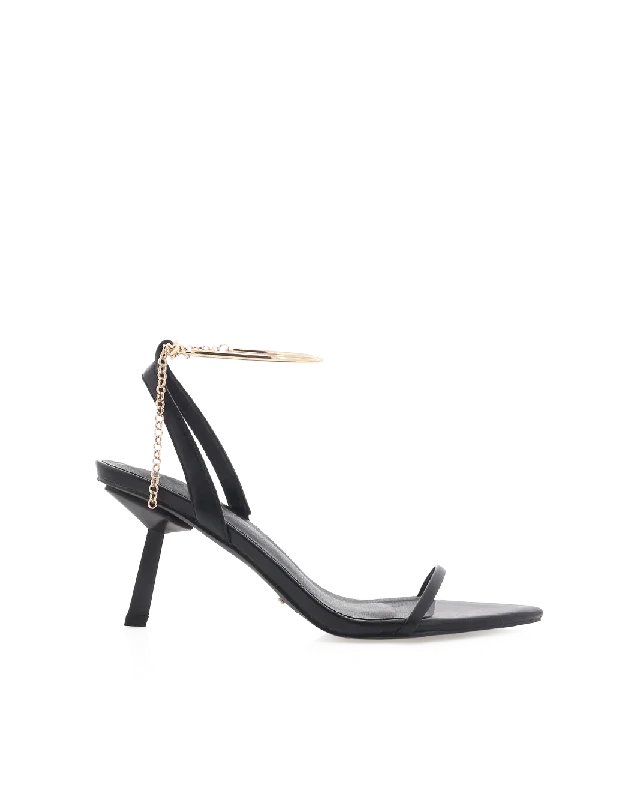 YAHYA - BLACK---Fashionable Kitten Heels for Date Night