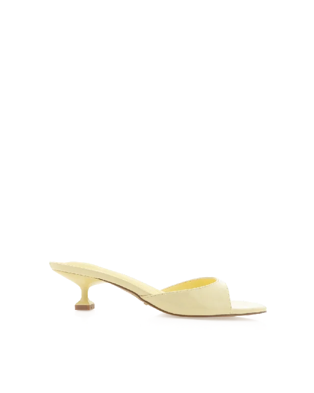 YASSER - DAFFODIL PATENT---Fashionable Kitten Heels for Date Night