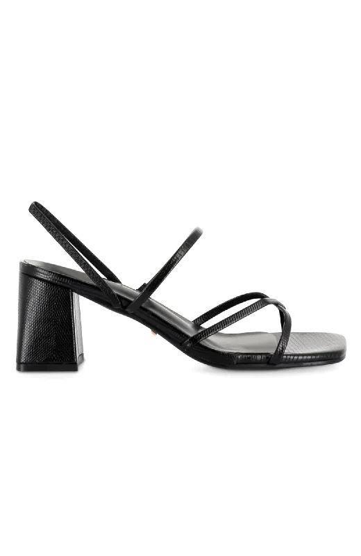 Versatile Heeled Sandals for Any Occasion---Yesha Heel Black Scale