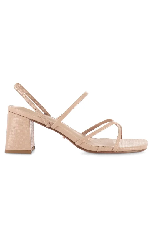 Versatile Heeled Sandals for Any Occasion---Yesha Heel Latte Scale