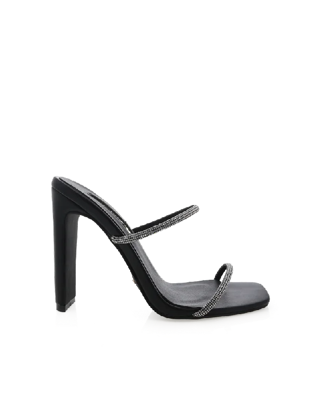 YOLA - DIAMANTE-BLACK---Fashionable Kitten Heels for Date Night