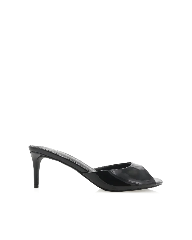 ZEPPELIN - BLACK PATENT---Fashionable Kitten Heels for Date Night