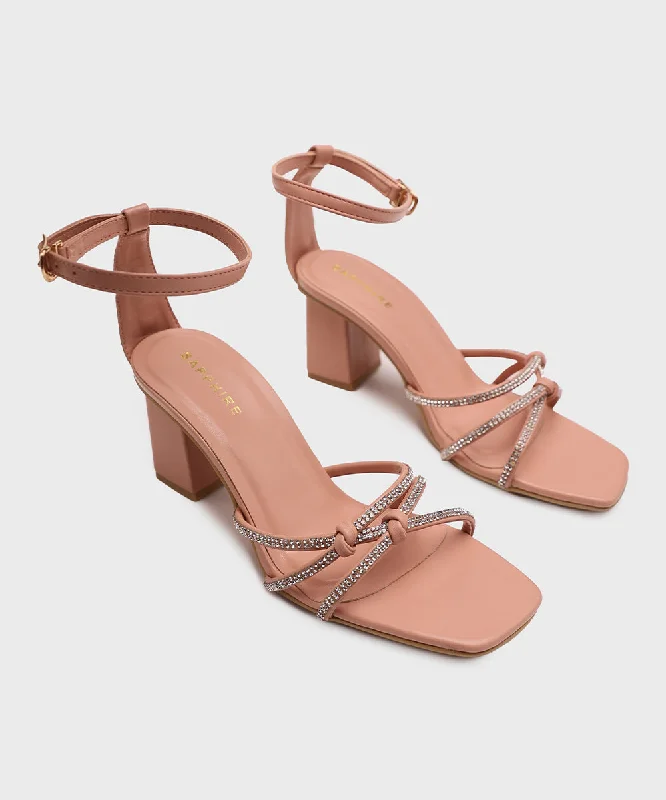 Light Pink Heel---Fashionable Kitten Heels for Date Night